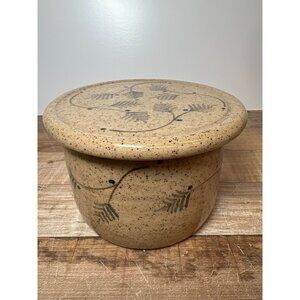 Handmade Speckled Stoneware French Butter Keeper Butter Dish Pottery